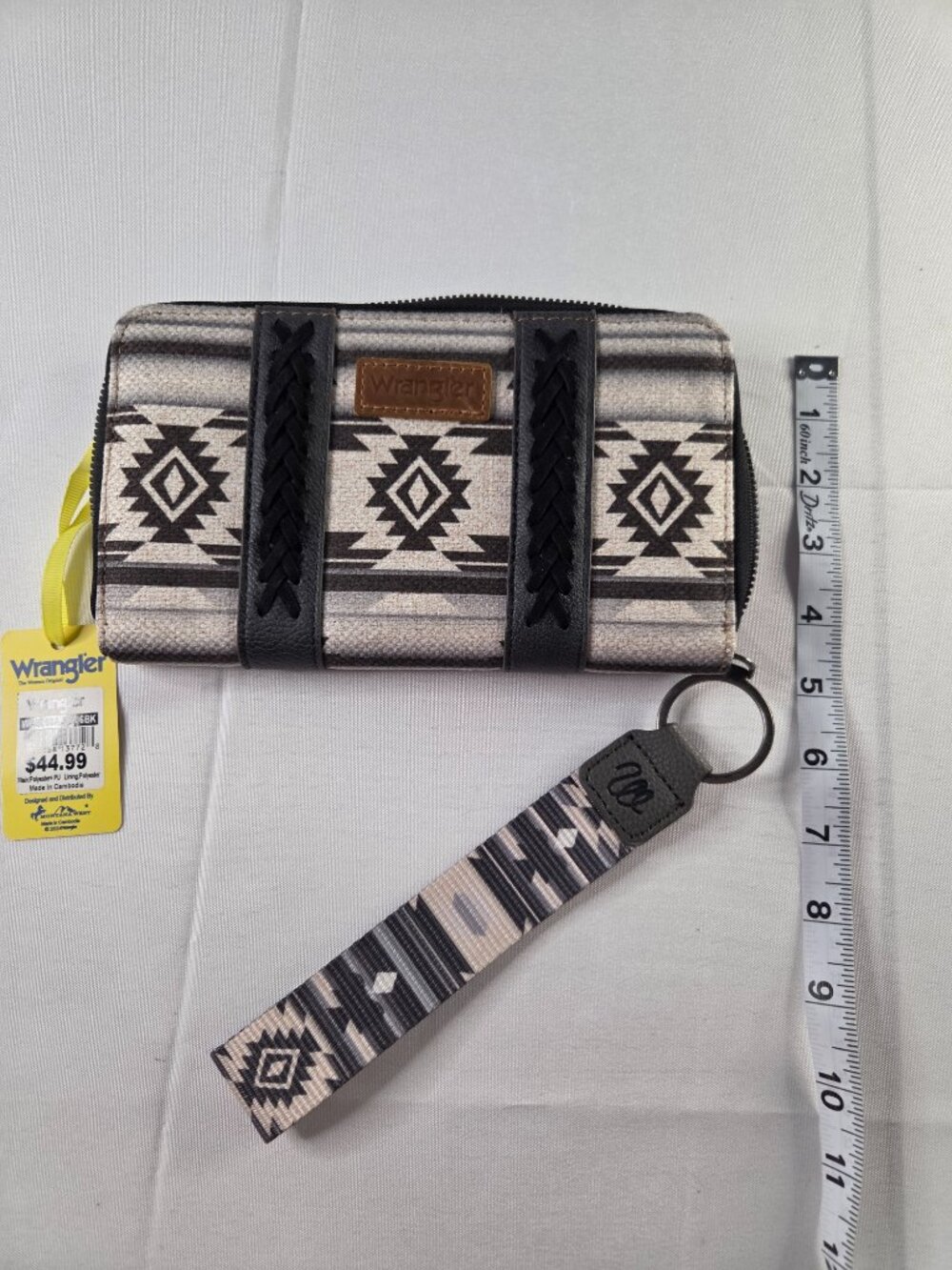 NWT Wrangler Aztec Western Zip Wallet Wristlet Boho Southwest Pattern - Picture 2 of 4